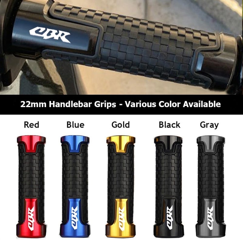 FREAXLL 2pcs Motorcycle Handlebar Grips 7/8" 22mm for H-onda CBR60F CBR125R CBR150R CBR250R CBR400 NC23 NC29 CBR600 F2 F3 F4 F4i CBR600RR CBR900RR CBR954RR CBR1000RR (Gold) - Image 5